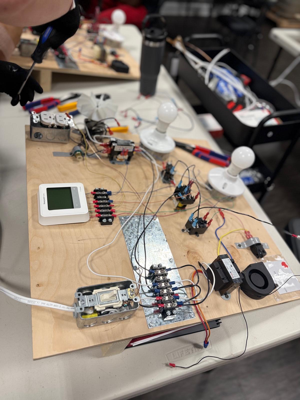 HVAC electrical training board