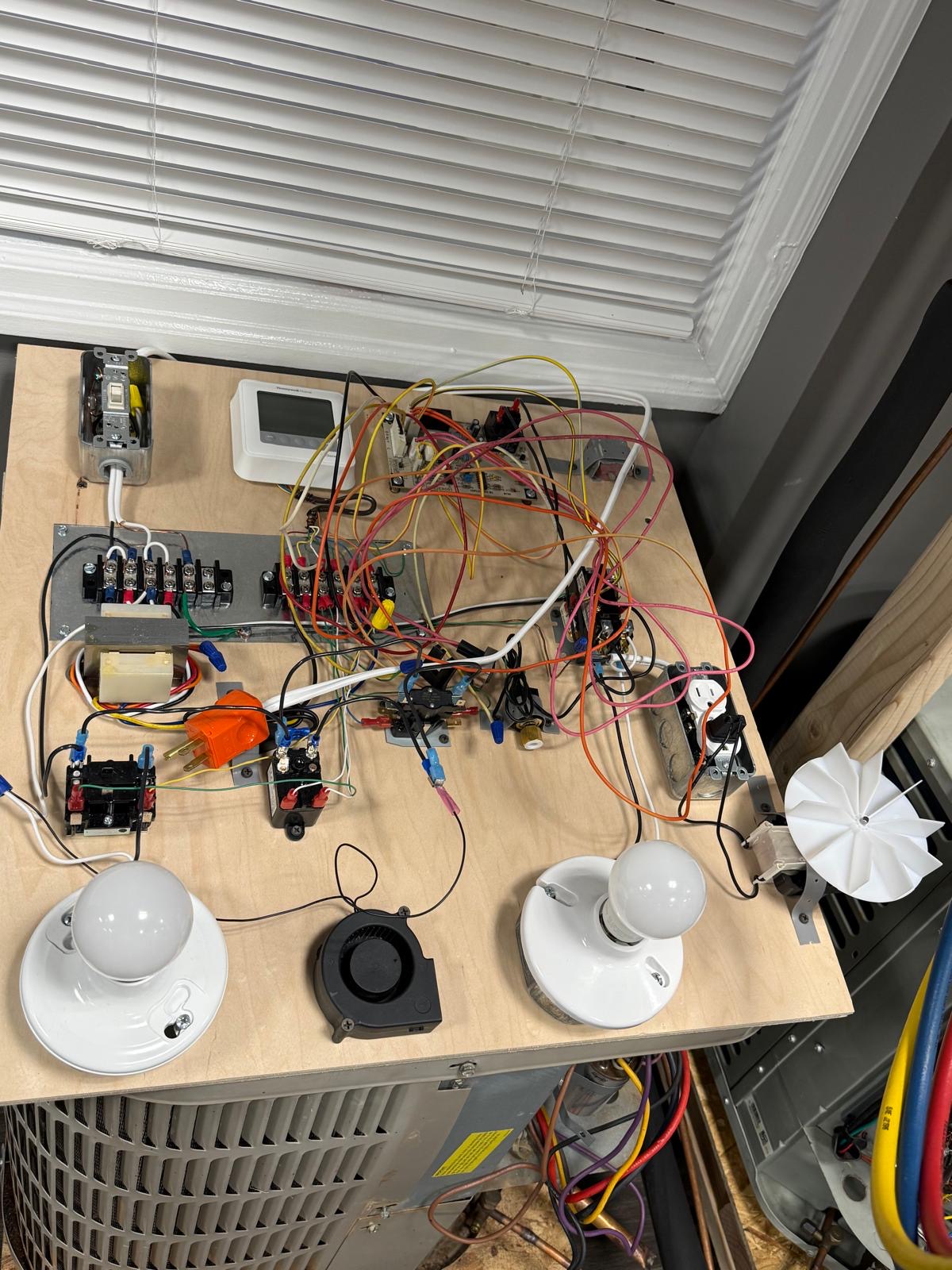 HVAC wiring practice board